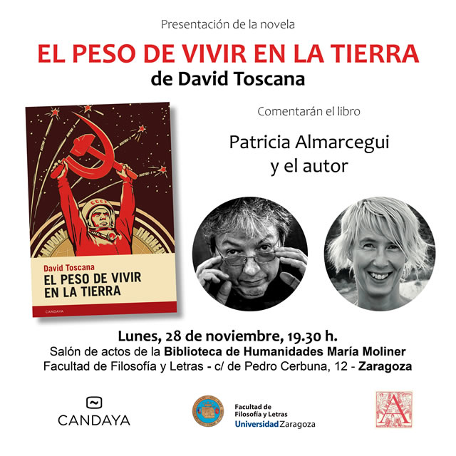 David Toscana presenta 'El peso de vivir en la tierra